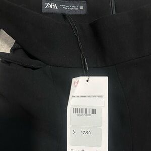 Zara Black Dress Pants with cuts on sides